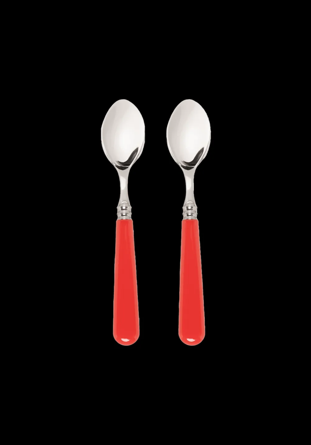 Late Afternoon Flatware|Classic Red Spoons, Set of 2