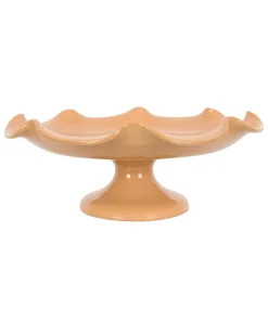Rebecca Udall Dinnerware|Claudia Wavy Footed Bowl in Terracotta