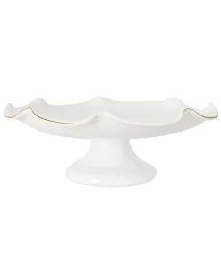 Rebecca Udall Dinnerware|Claudia Wavy Footed Bowl in White