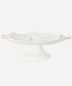 Rebecca Udall Dinnerware|Claudia Wavy Footed Bowl in White