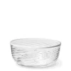 AERIN Dinnerware|Clementina Swirl Texture Small Bowl with White Rim