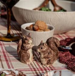 Juliska Dinnerware|Clever Creatures Squirrel Salt and Pepper, Set of 2