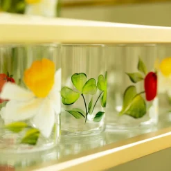 Petra Palumbo Glassware|Clover Crystal Tumbler