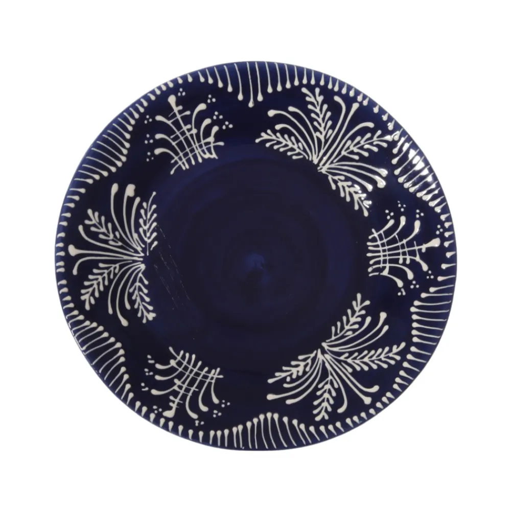 Carolina Irving and Daughters Dinnerware|Cobalt Lace Dessert Plate