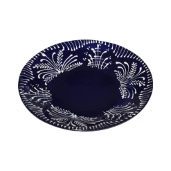 Carolina Irving and Daughters Dinnerware|Cobalt Lace Dessert Plate