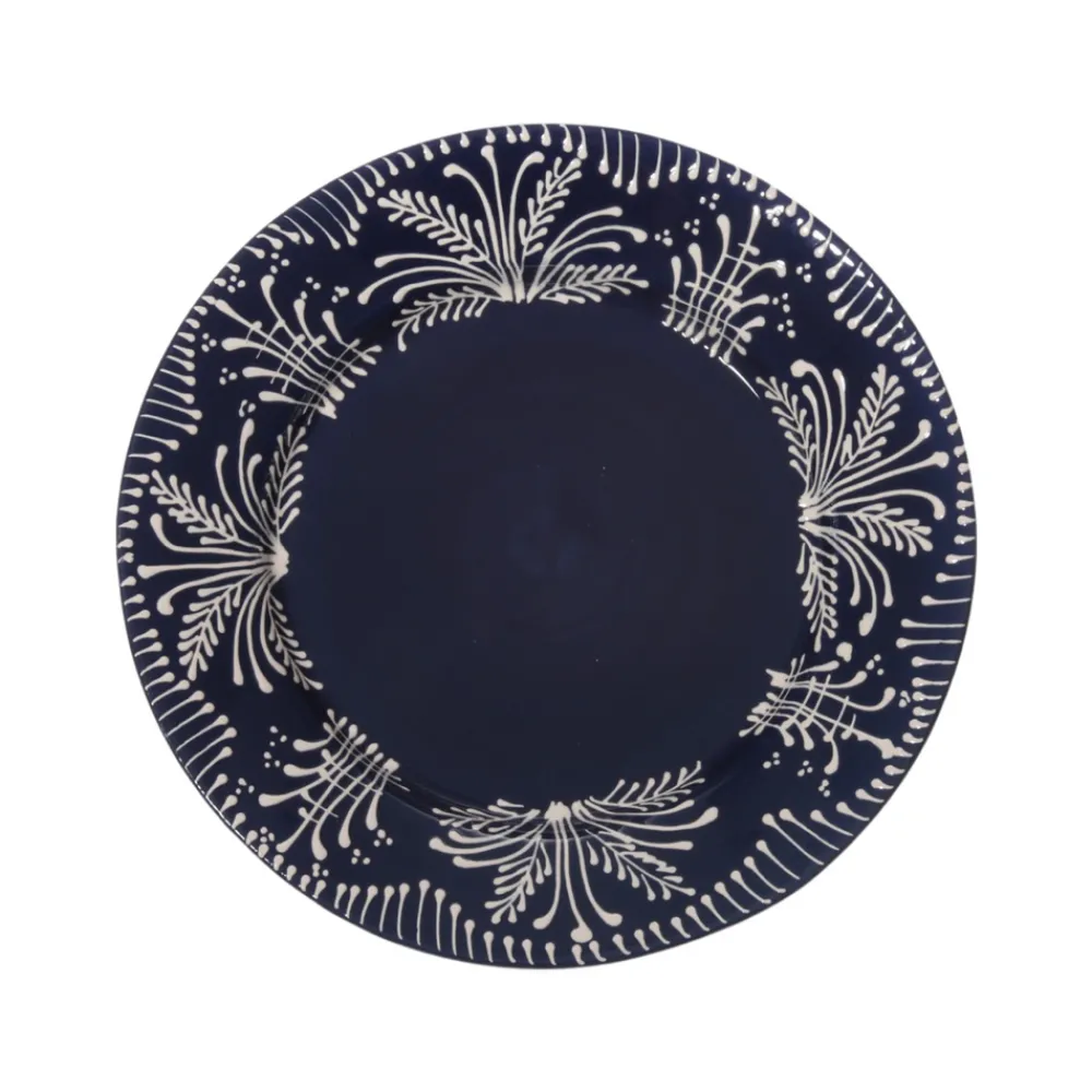Carolina Irving and Daughters Dinnerware|Cobalt Lace Dinner Plate