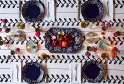 Carolina Irving and Daughters Dinnerware|Cobalt Lace Dinner Plate