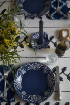 Carolina Irving and Daughters Dinnerware|Cobalt Lace Dinner Plate