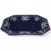 Carolina Irving and Daughters Dinnerware|Cobalt Lace Octagonal Platter