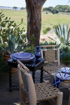 Carolina Irving and Daughters Dinnerware|Cobalt Squiggle Serving Bowl