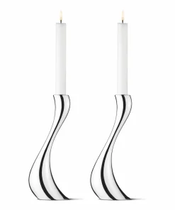 Georg Jensen Candles|Cobra Candleholder, Set of 2