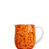 Byon Glassware|Confetti Pitcher in Red/Orange