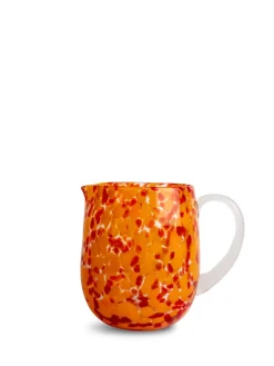 Byon Glassware|Confetti Pitcher in Red/Orange