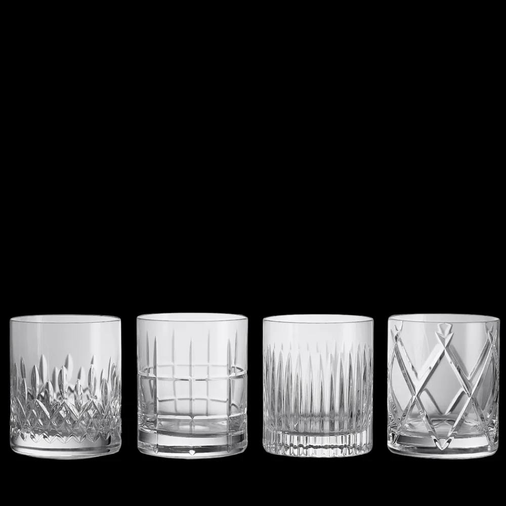 Waterford Glassware|Connoisseur Mixed Double Old Fashioned, Set of 4