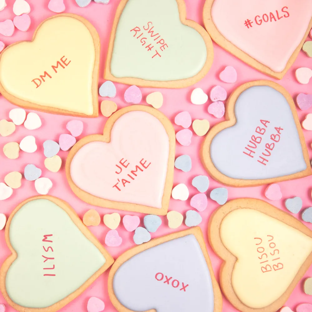 Empire Cake Pantry|Décor|Conversation Heart Sugar Cookies, Set of 12