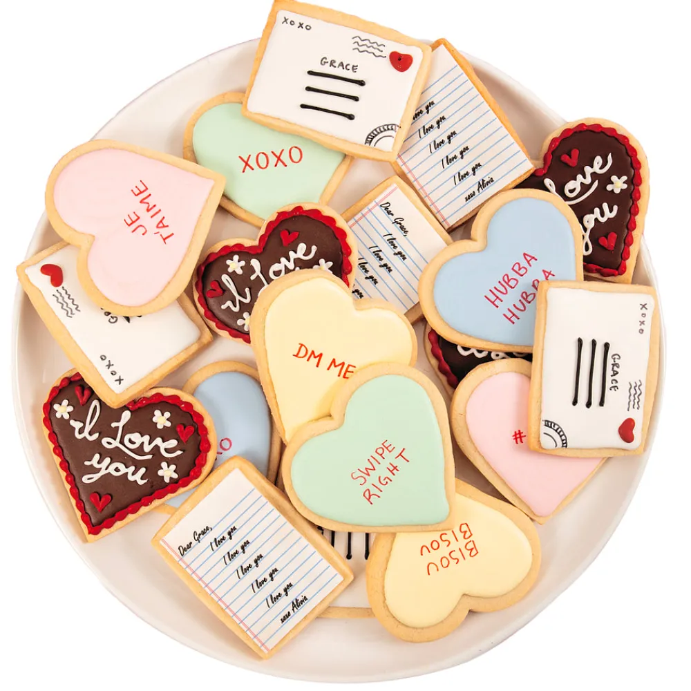 Empire Cake Pantry|Décor|Conversation Heart Sugar Cookies, Set of 12