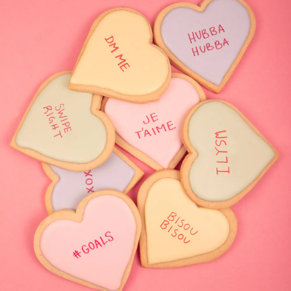 Empire Cake Pantry|Décor|Conversation Heart Sugar Cookies, Set of 12