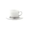 Match Silver|Dinnerware|Convivio Cappuccino/Tea Cup with Saucer