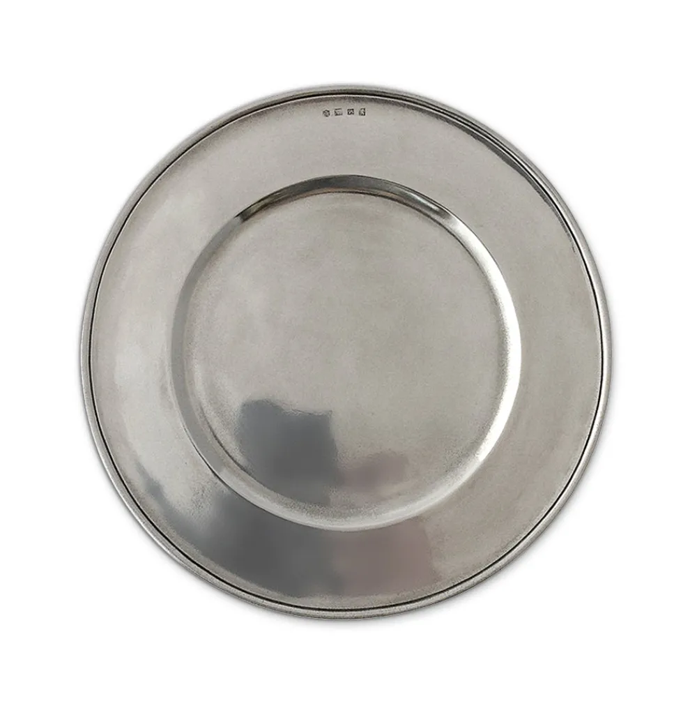 Match Silver|Dinnerware|Convivio Charger, All Pewter