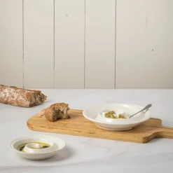 Costa Nova Dinnerware|Cook & Host Collection Spiral appetizer dishes in White, Set of 6