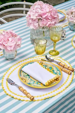 Loulou La Dune Place Settings & Linens|Cora Placemat And Napkin Set In Yellow