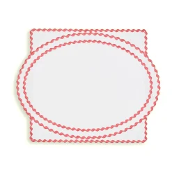 Loulou La Dune Place Settings & Linens|Cora Placemat And Napkin Set In Petal Pink