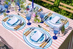 Loulou La Dune Place Settings & Linens|Cora Placemat And Napkin Set In Blue