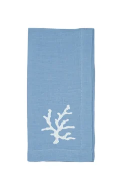 TriChi Design Place Settings & Linens|Coral Collection Napkin in Mavi, Set of 4