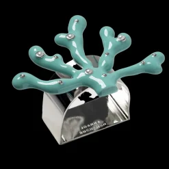 Joanna Buchanan Place Settings & Linens|Coral Napkin Rings in Turquoise, Set of Four