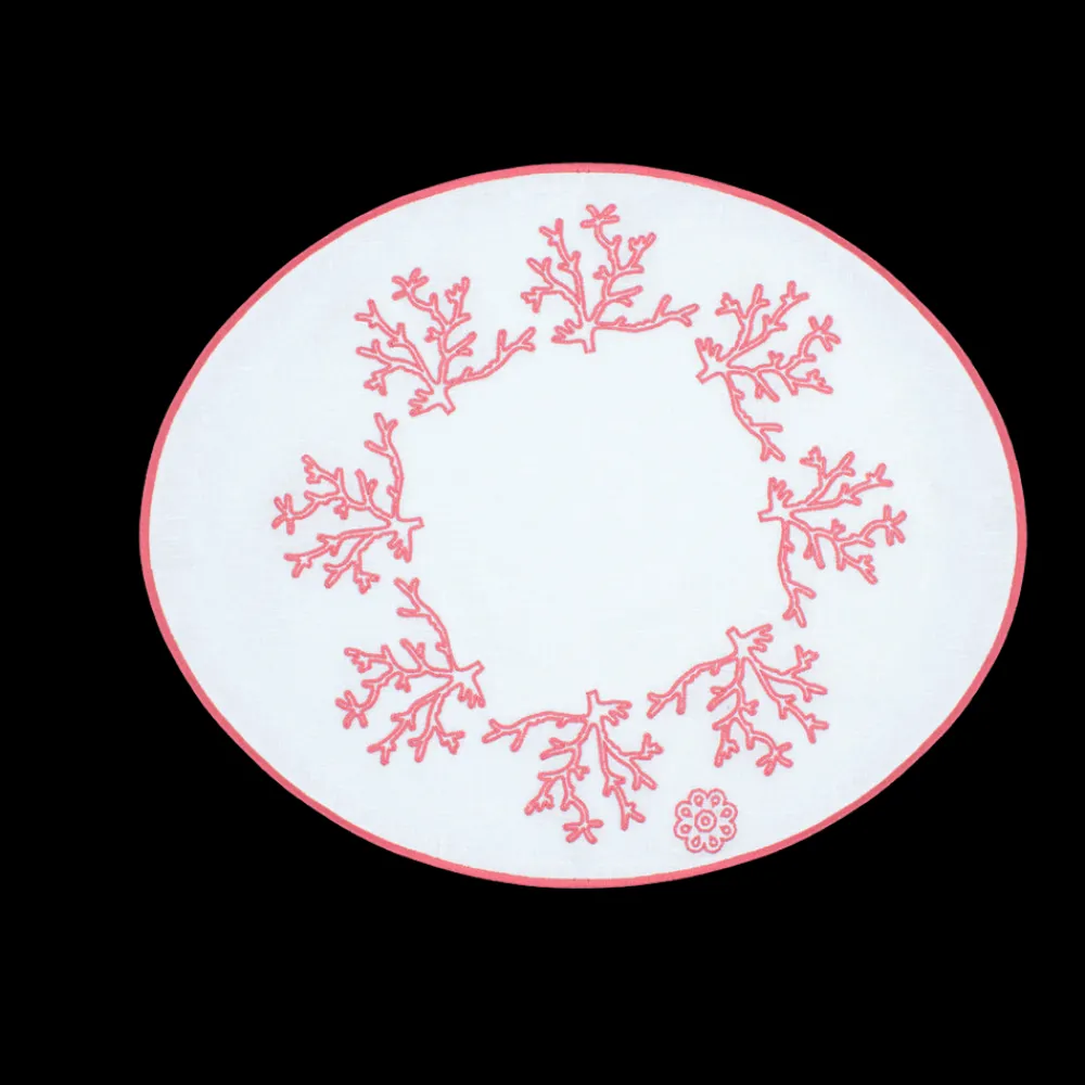 Cibelle Place Settings & Linens|Coral Pink Corallo Breakfast Placemat