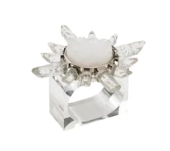 Kim Seybert Place Settings & Linens|Coronet Napkin Ring, Set of 4 in a Gift Box