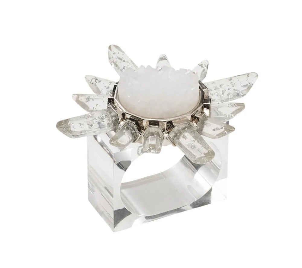 Kim Seybert Place Settings & Linens|Coronet Napkin Ring, Set of 4 in a Gift Box