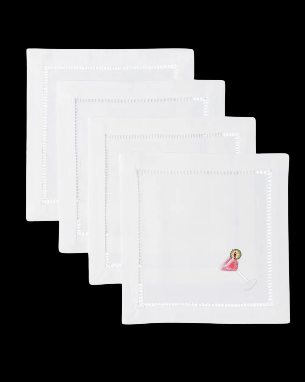 Henry Handwork Place Settings & Linens|Cosmo Cocktail Napkins, Set of 4