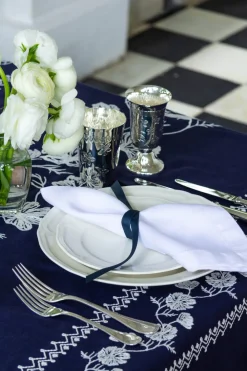 Esencial Hogar Place Settings & Linens|Cosmo Rectangular Tablecloth in Navy