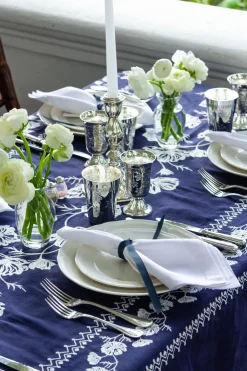 Esencial Hogar Place Settings & Linens|Cosmo Rectangular Tablecloth in Navy