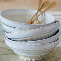 Costa Nova Dinnerware|Cristal Collection Cereal Bowls 7" in Nacar, Set of 6