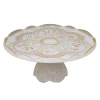 Costa Nova Dinnerware|Cristal Collection Footed Plate 12" in Nacar