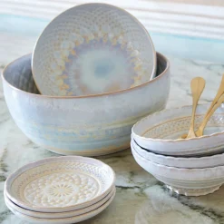 Costa Nova Dinnerware|Cristal Collection Serving Bowl 11" in Nacar