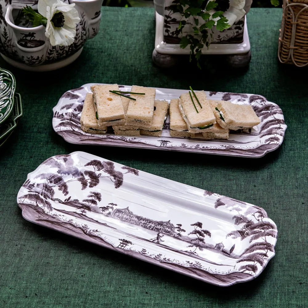 Juliska Dinnerware|Country Estate 15" Hostess Tray in Flint Grey