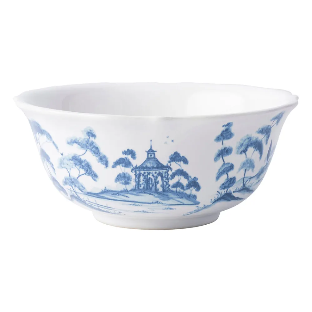 Juliska Dinnerware|Country Estate Delft Blue Cereal/Ice Cream Bowl Hen House