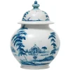 Juliska Pantry|Dinnerware|Country Estate Delft Blue 10" Lidded Ginger Jar Garden Follies