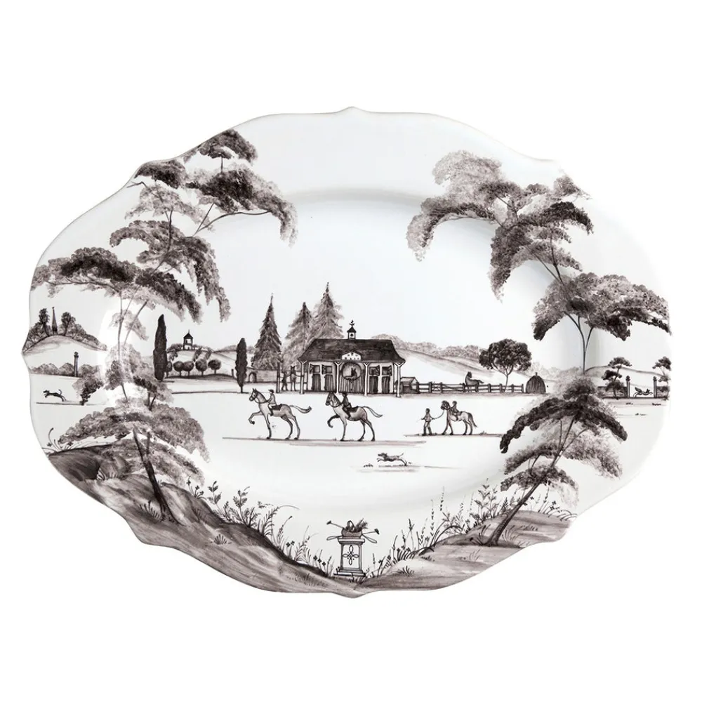 Juliska Dinnerware|Country Estate Flint 15" Serving Platter Stable