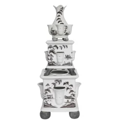 Juliska Dinnerware|Country Estate Tulipiere Tower in Flint Grey, Set of 3