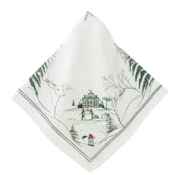 Juliska Place Settings & Linens|Country Estate Winter Frolic Napkin in Evergreen