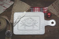 Salisbury Silver|Dinnerware|Crab Serving Board and Knife Set