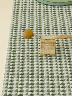 Chilewich Place Settings & Linens|Crane Rectangular Placemat in Thyme