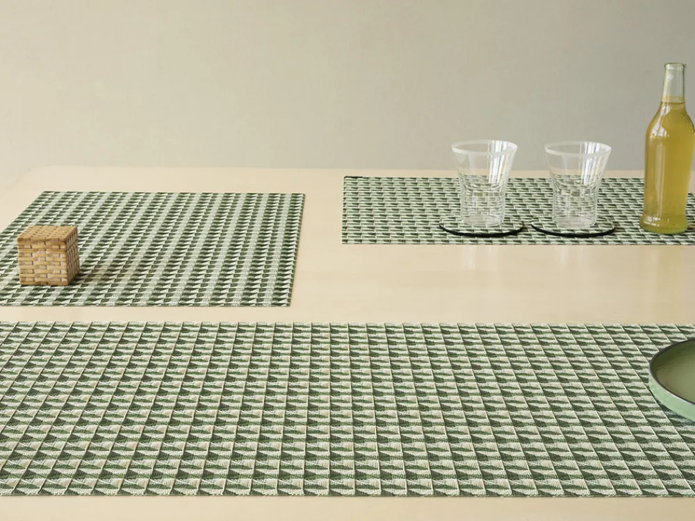 Chilewich Place Settings & Linens|Crane Rectangular Placemat in Thyme