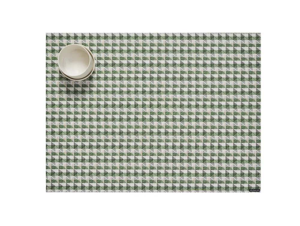 Chilewich Place Settings & Linens|Crane Rectangular Placemat in Thyme