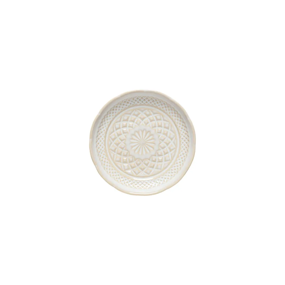 Costa Nova Dinnerware|Cristal Collection appetizer Plates in White, Set of 6