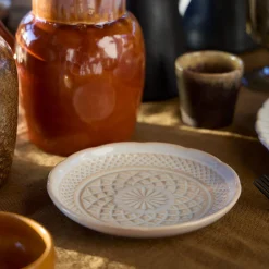 Costa Nova Dinnerware|Cristal Collection appetizer Plates in White, Set of 6